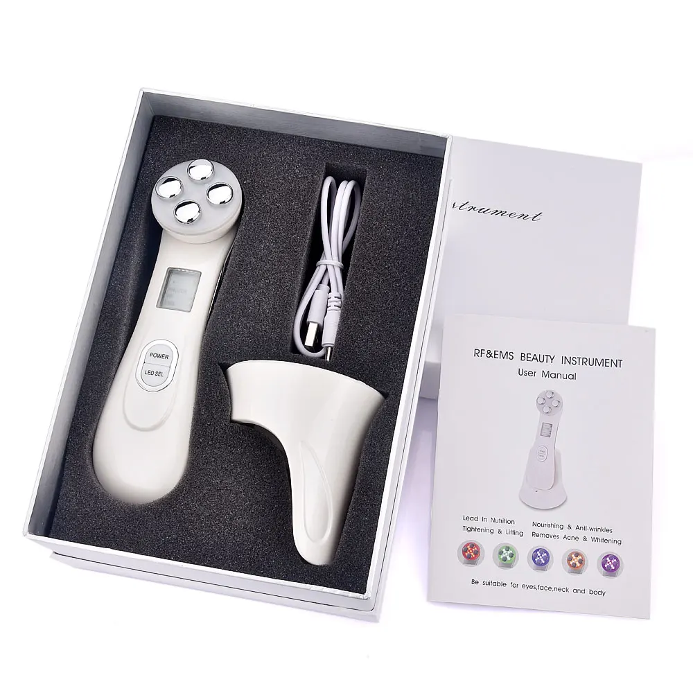 Rejuvenescimento da Pele Mesotherapy para Apertar o Tratamento de Beleza Eletroporação Fóton Facial Radiofrequência Ems Face Lift Led rf 13 tratamento de beleza face lift
