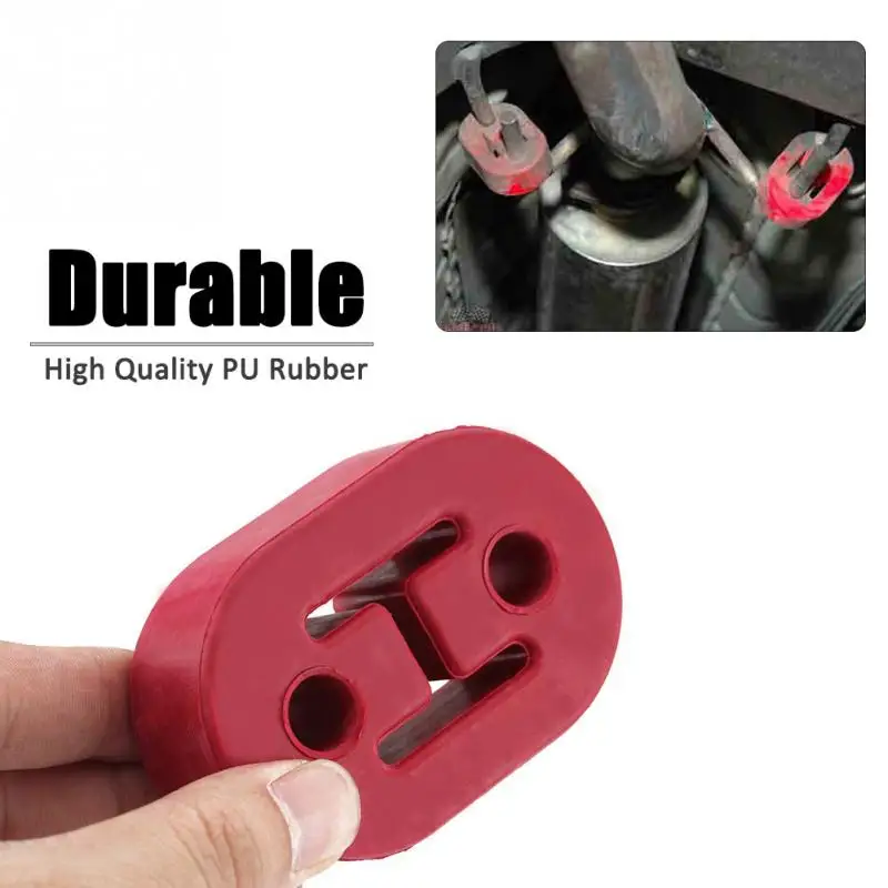 

Car Exhaust Pipe 2-Holes Rubber Mount Brackets Hanger Grommet Insulator Universal Exhaust Pipe Hanger