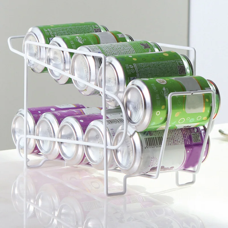 

Stylish Sturdy Steel Can Beverage Dispenser Rack Organizer Storage Rack E2S