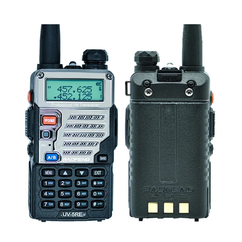 2 шт Baofeng UV 5RE иди и болтай Walkie Talkie с двухдиапазонной СВ радио 5R 5 Вт 128CH UHF VHF