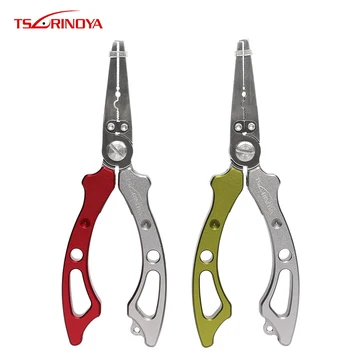 

TSURINOYA TA-150 150mm/90g Multi-purpose Aluminum alloy Fishing Plires Tungalloy Cutters Ultra-light weight Portable Lure Pliers