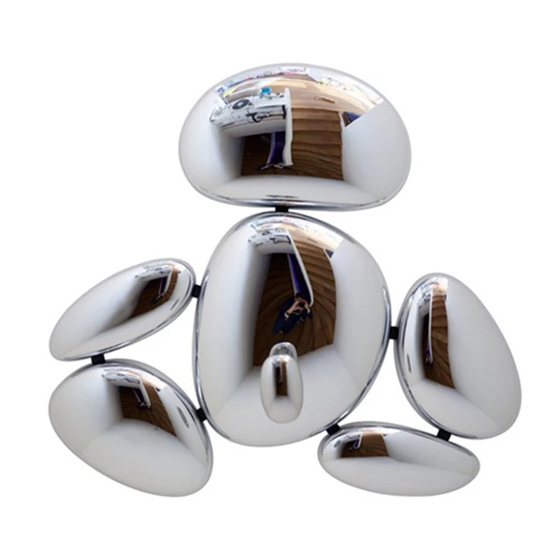 

Modern Alloy Chrome Water Drop Skydro Ceiling Light Electroplated Mercury Irregular Shape Mango Ceiling Lamp Dining room Lamp