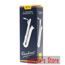 Во Францию Vandoren Eb Baryton трости для саксофона 2,5#3,0# синяя коробка из 5