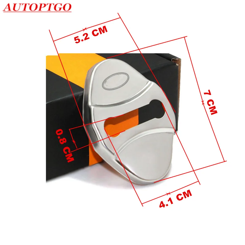 

4Pcs Car Anti Rust Door Lock Protective Cover For Most of Land Rover Range Rover Discovery Sport LR 4 DoorLock Catchs With Logo