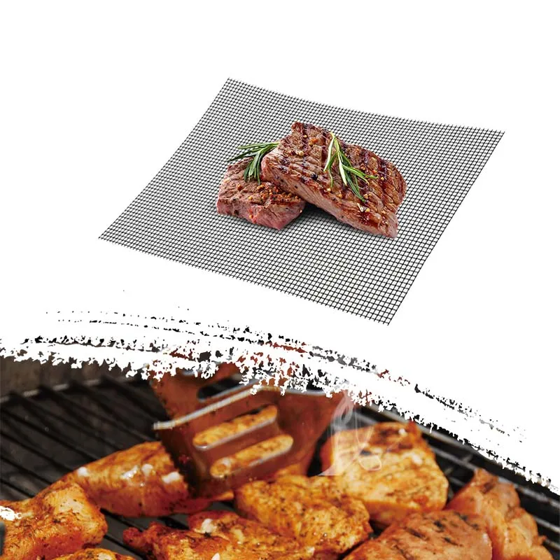 

Non Stick BBQ Mesh Grill Mat BBQ Barbecue Mesh Baking Mats Non-Stick Cooking Sheet Liner Roaster Tools Mat in Grid Barbecue Tool