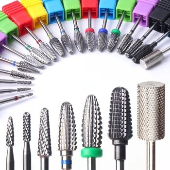 

1pcs Tungsten Cutters for Milling Machine Manicure Metal Nail Drill Carbide Cuticle Bit Gel Polish Removing Nail Art Tool BE1014
