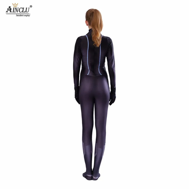 Avengers Endgame Black Widow Cosplay Costume 3D Print Lycra Superhero Halloween Zentai Bodysuit Jumpsuits for Women/Female/Girls