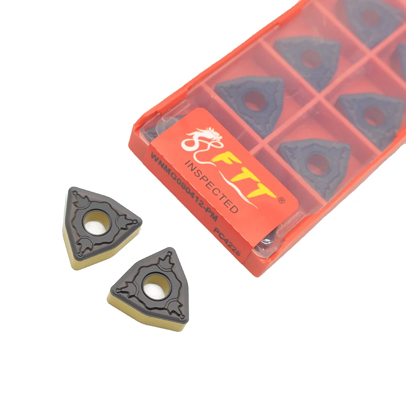 

WNMG080412 PM PC4225 External Turning Tools Carbide insert Lathe cutter Tool turning insert For processing steel parts