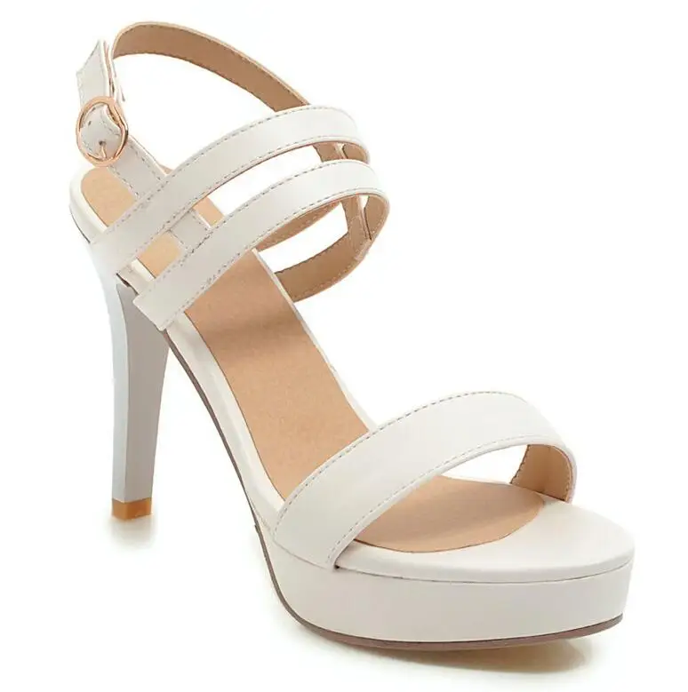 As Toe as Pic Mujeres Dousin La Sandalias De Plataforma Cuero Pu Partin Peep Tacón Boda Las Pic Fiesta Zapatos Alta Bombas Hqg6FTpwq