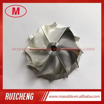 

RHF5 44.93/58.00mm 6+6 blades high performance reverse turbo billet/milling/aluminum 2618 compressor wheel for JHJ /06K145702J