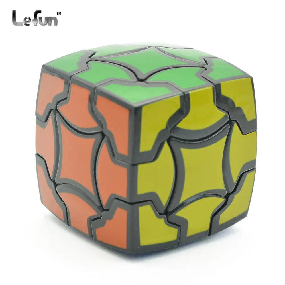 

Magic Flower 3x3x3 Speed Magic Cube Twist Puzzle Toy Brain Teaser 3D IQ Game Smooth 3x3 Irregular Black 54mm Strange Shape ABS