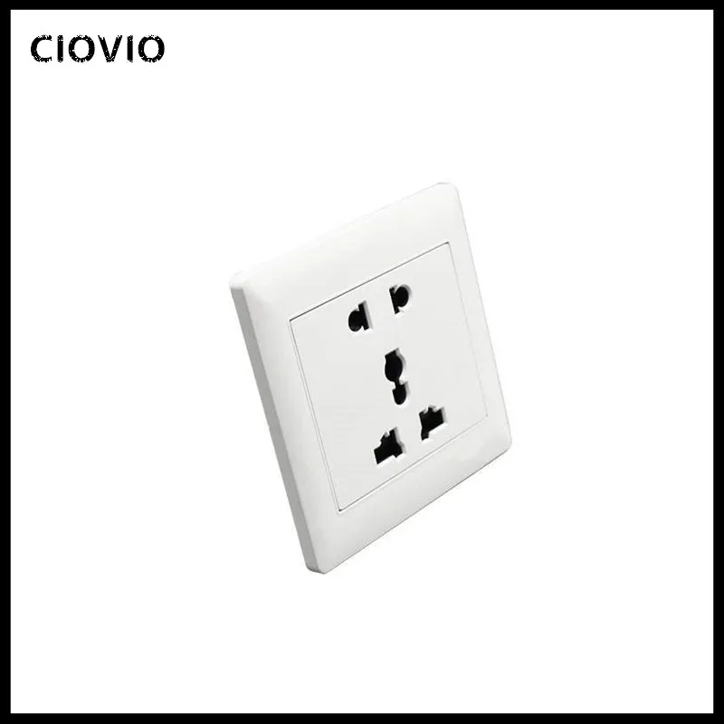 Universal 5 Hole Electric AC Power Outlet Panel Plate Wall Charger Dock Socket  