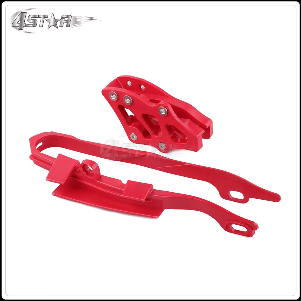 Красный слайдер цепи мотоцикла Swingarm и защитная направляющая для HONDA CR125R CR250R CRF250R