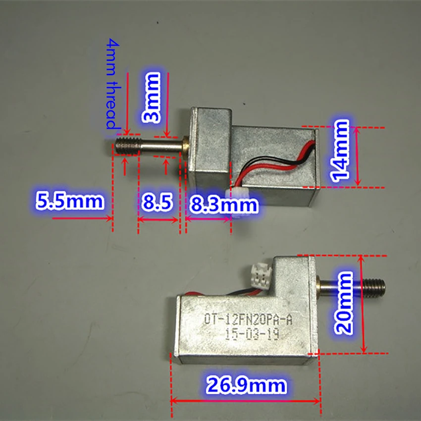 Микро N20 редуктор ed Мотор DC 3V 5V 6V Z Форма литой алюминиевый корпус для снижения скорости двигателя, полностью металлический редуктор, 940-2040 об/мин, 4 мм резьба