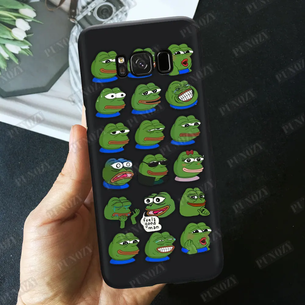 Забавный чехол для телефона Pepe the Frog для samsung S10 S8 S9 Plus S7 TPU силиконовый чехол для iphone 11 pro MAX XR 8 6S 7 Plus XS X - Цвет: TPU A393