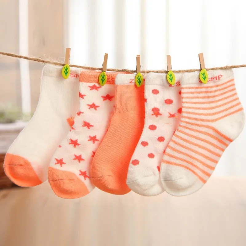 5 пар От 0 до 10 лет Детские носки для новорожденных хлопковые носки детские, Повседневные детские короткие носки для мальчиков и девочек, Повседневное носки