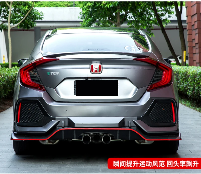 Для Honda Civic 10th Sedan украшение автомобиля ABS пластиковая краска ing цвет задний спойлер багажника