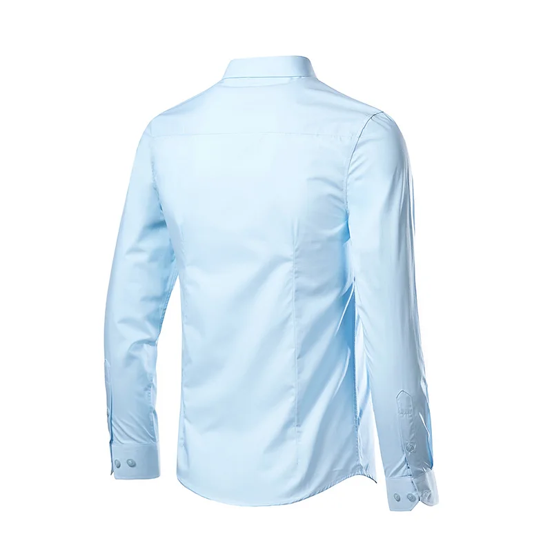 Men Shirt 17colors Solid White Long Sleeve Slim Fit Business Casual Hawaiian long sleeve shirt men casual shirt men hawaiian shirt