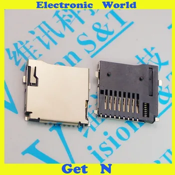 

200pcs Micro SD Card Holder Tray T-Flash Card Socket Outer Solder Self Push Type TF Jacks