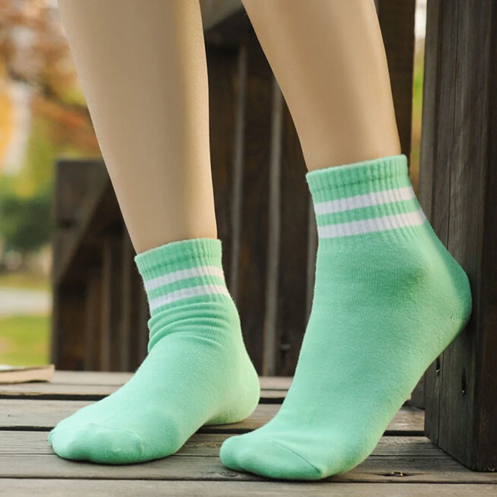 1 пара летних пар полосатых носков хип-хоп унисекс креативные Harajuku Письмо Хлопок Скейтборд носки удобные женские носки для девочек