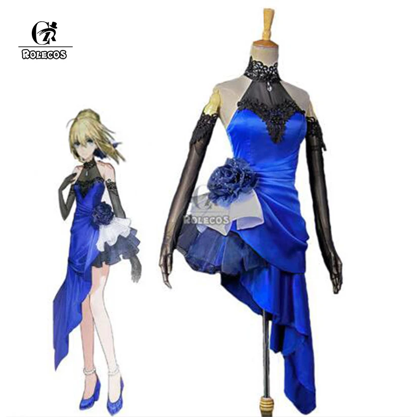 Косплей костюм ROLECOS из японского аниме Fate Stay Night Altria Pendragon для косплея Zero Saber Arturia