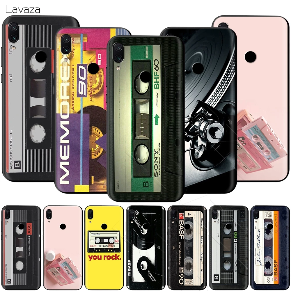 Lavaza Original Retro Cassette Tape Case for Xiaomi Redmi Note 4A 4X 5 5A 6 6A 7 S2 Pro Go Prime Plus |