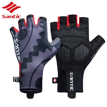 

Santic Men Cycling Gloves Summer 2018 Road Bicycle Gloves Mittens Half Finger Bike Gloves Bicicleta Guantes Luvas Ciclismo