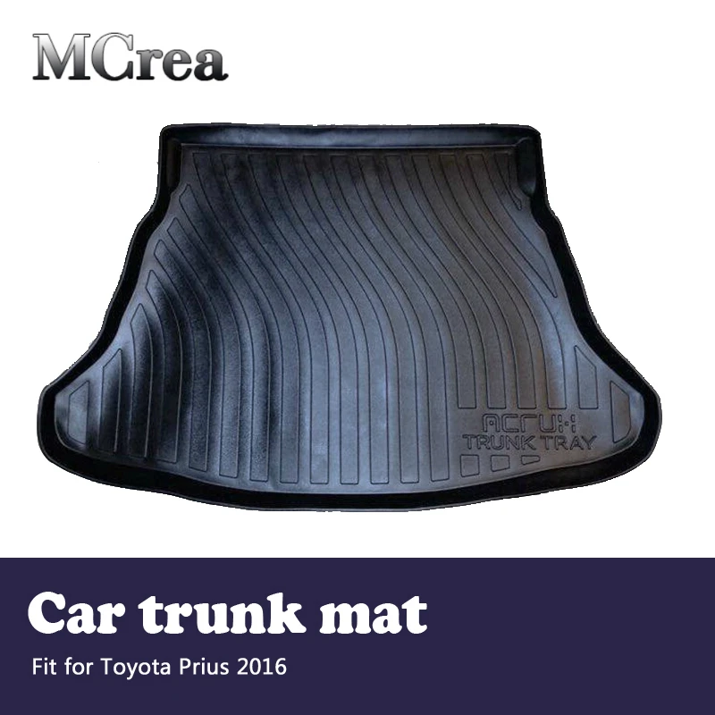 

MCrea Car Rear Trunk Mat Cargo Liner For Toyota Prius 4th 2016 Trunk Luggage Tray Carpet Mud Anti Kick Floor Mat Accessories