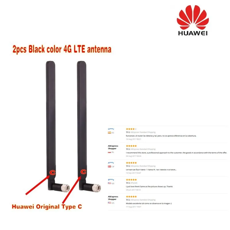 huawei Genuines 2 шт 4g lte Антенна intelligence b593 B525 b880 b310 беспроводной Тип C huawei шлюз