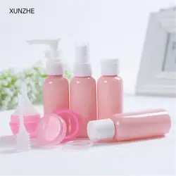 Новый высокое качество портативный розовый пластик Материал путешествия бутылка для товары косметических продуктов заполнения точек 9