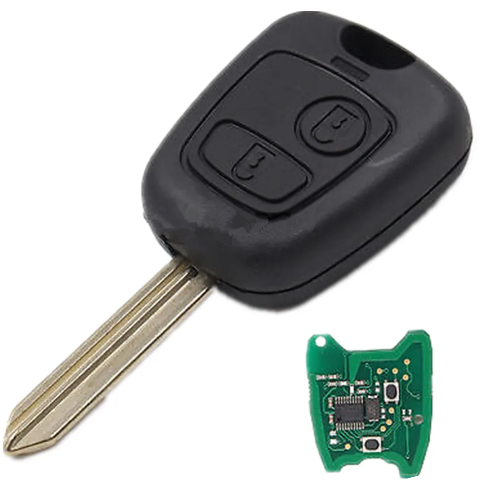 

KEYECU New Remote Key Fob 2Button 433MHz Electronic ID46 Chip for Citroen Berlingo Uncut SX9