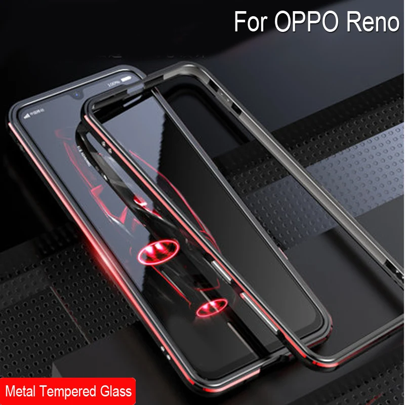 OPPOReno противоударный металлический каркас ПК Жесткий чехол для OPPO Reno из