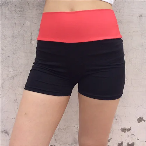 Женские быстросохнущие обтягивающие спортивные шорты для йоги, спорта на открытом воздухе, фитнеса, спортзала, шорты для бега и йоги на открытом воздухе - Цвет: red