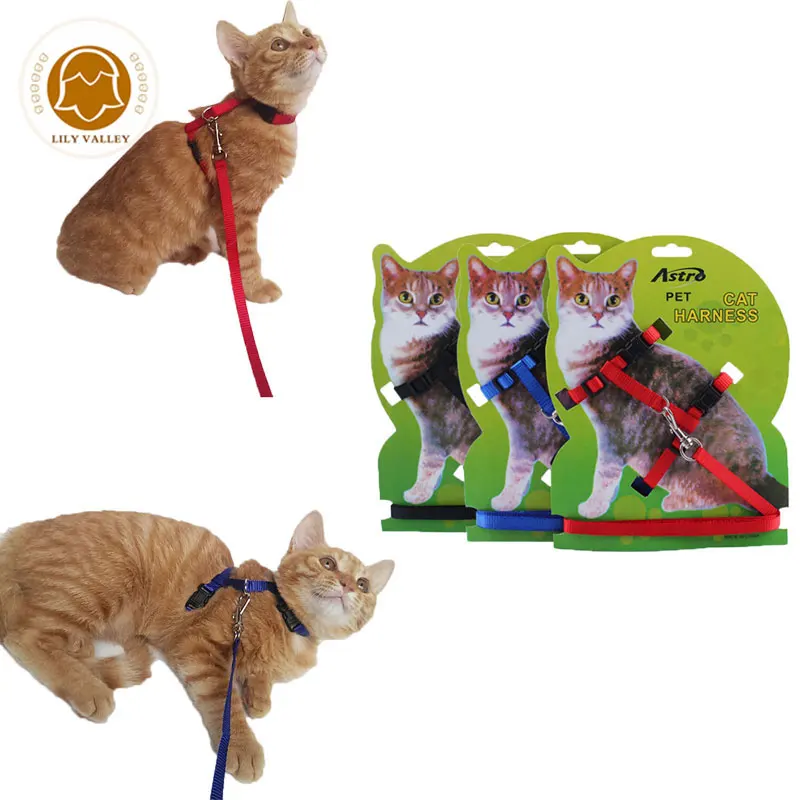 

Cat Supplies Harnesses Leash Sets Pet Kittens For Nylon Strap Belt Cat Adjustable Chest Formula Leashes Collar