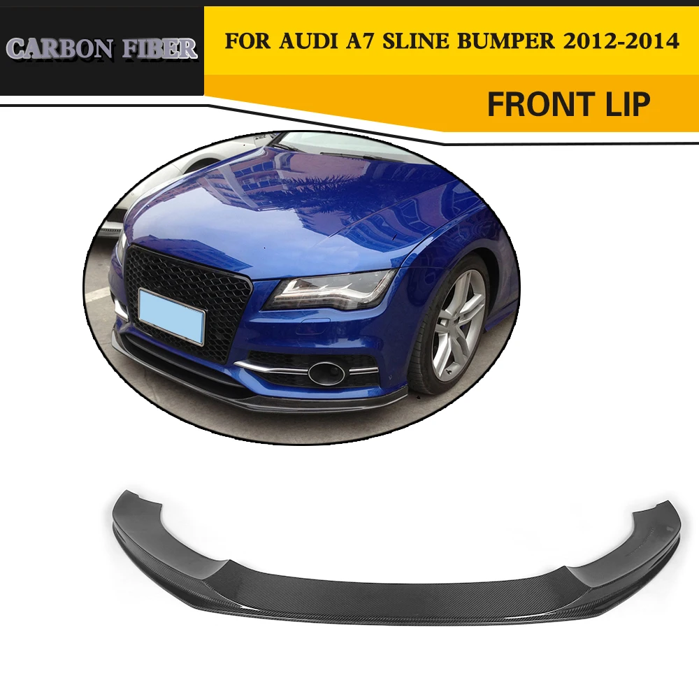 Cheap Auto-Styling Carbon Lip Auto Lip Spoiler Voor Audi S7 Sline Bumper 2012-2014 Cheap Auto-Styling Carbon Lip Auto Lip Spoiler Voor Audi S7 Sline Bumper 2012-2014