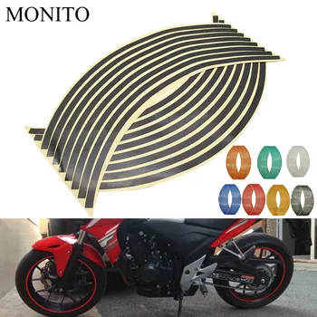 

2019 Motorcycle Wheel Sticker 16" 17" 18" Reflective Decals Rim Tape Strip For Suzuki GSF600 Bandit GS1000 GS500 GSX1100F Katana