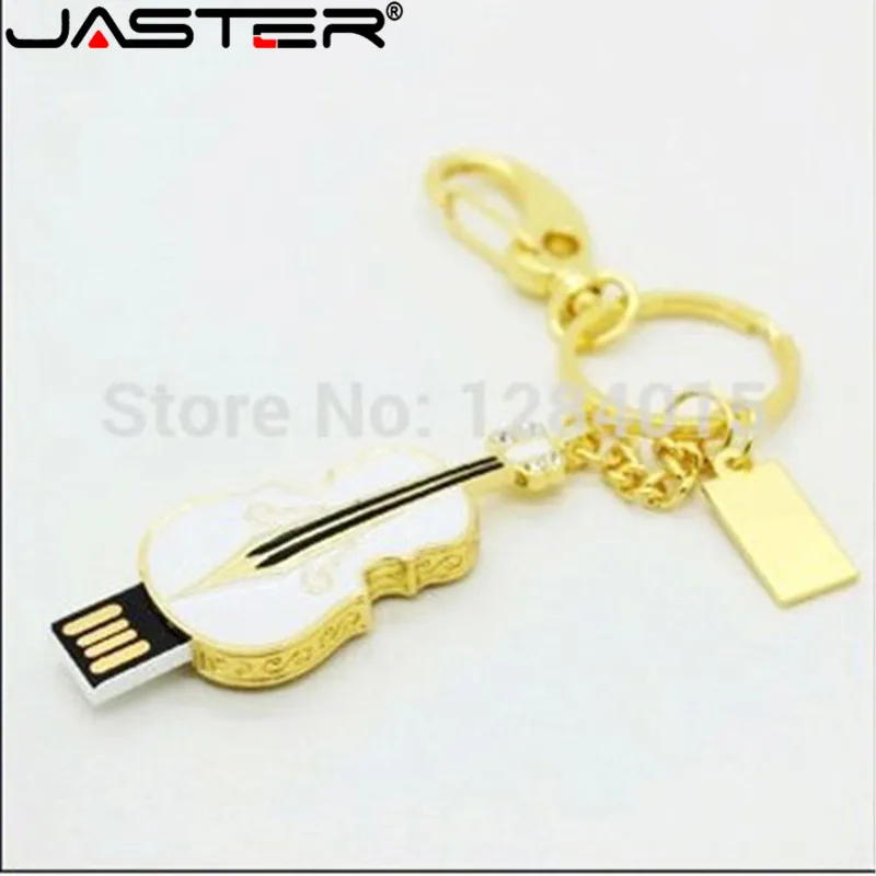 JASTER скрипка USB флэш-накопитель Кристальный USB флэш-диск специальный подарок модная Флешка в виде гитары 4 ГБ 8 ГБ 16 ГБ 32 ГБ 64 Гб музыкальный подарок