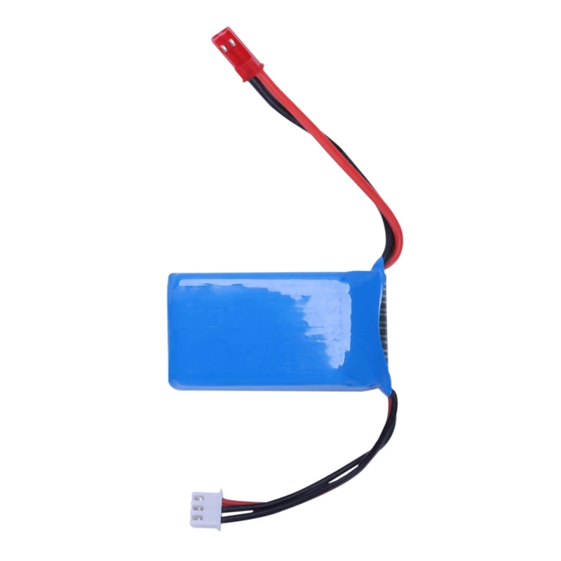 JABS 2Pcs 7.4V 1100Mah 25C 2S Lipo Battery Jst Plug Rechargeable For Wltoys A949 A959 A969 A979 Rc Car Airplane Drone