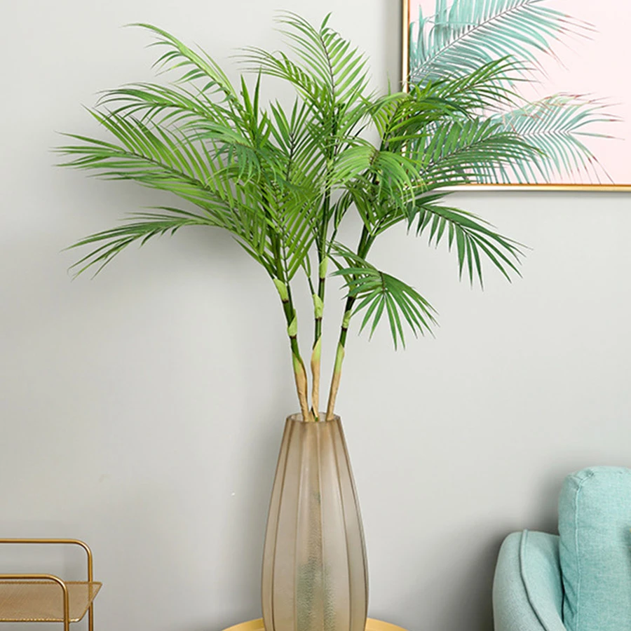 palmiye agaci yapay dallari birakir canli vahsi suni yesillik sahte bitki ev icin dugun oturma odasi diy dekorasyon orman parti artificial dried flowers aliexpress
