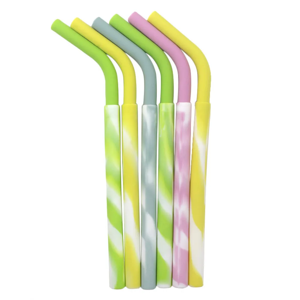 thumbnail image 2 of 4 Sets Replacement Straw Compatible With Stanley 30 Oz, 360° Bendable Silicone Reusable Bent Straws For Stanley 30oz, Bottle Flexible Straws Accessories For Stanley Bendy Jug Replacement Parts (Pink 2 of 11