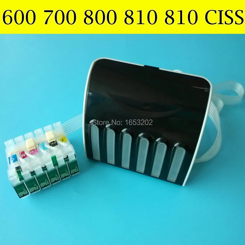 6 Color CISS System For EPSON T0981 T0992-T0996 CISS For EPSON 600 700 800 710 810 Printer image_1