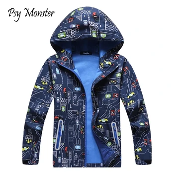 

2018 Autumn Tops Children jacket Outerwear Sport Polar Fleece Coats Kids Pizex Clothes Waterproof Windbreaker Girls Boys Jackets