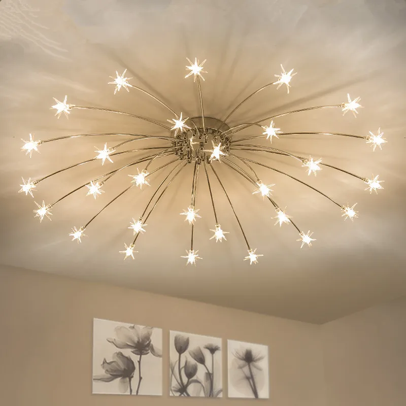 Us 99 0 25 Off Modern Led Chandelier Ceiling Star Novelty Children S Room Illumination Nordic Fixtures Home Lighting Bedroom Living Room Lamps In