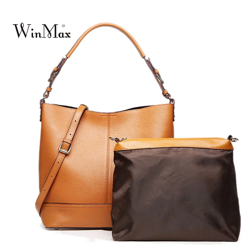

New Casual Tote Bag Women's Genuine Leather Handbags Luxury Shoulder Bag Female Fashion Messenger Bag Ladies Handbag Bolsas sac