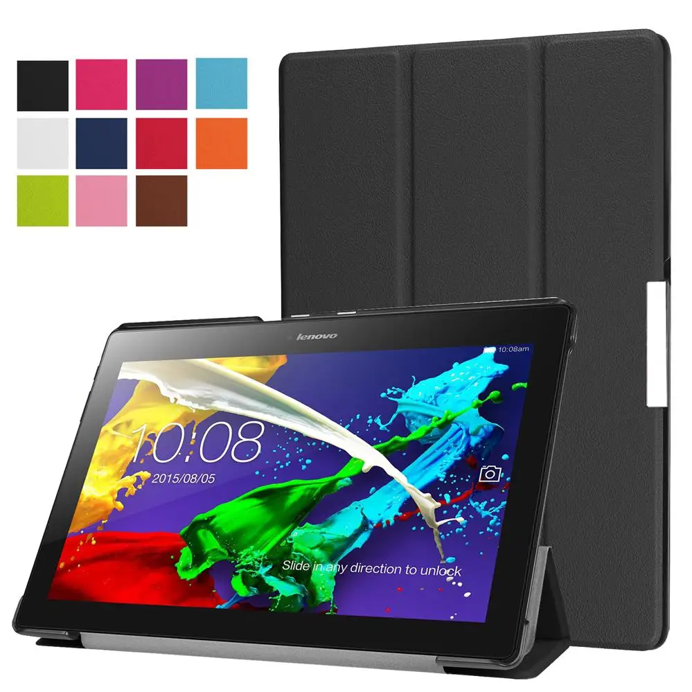 

Cover Case For Lenovo Tab3 10 Business (TB3-X70F/N/L)Ultra Slim Smart Wake Up Stand Tablet PU Leather Shell With Free Stylus Pen