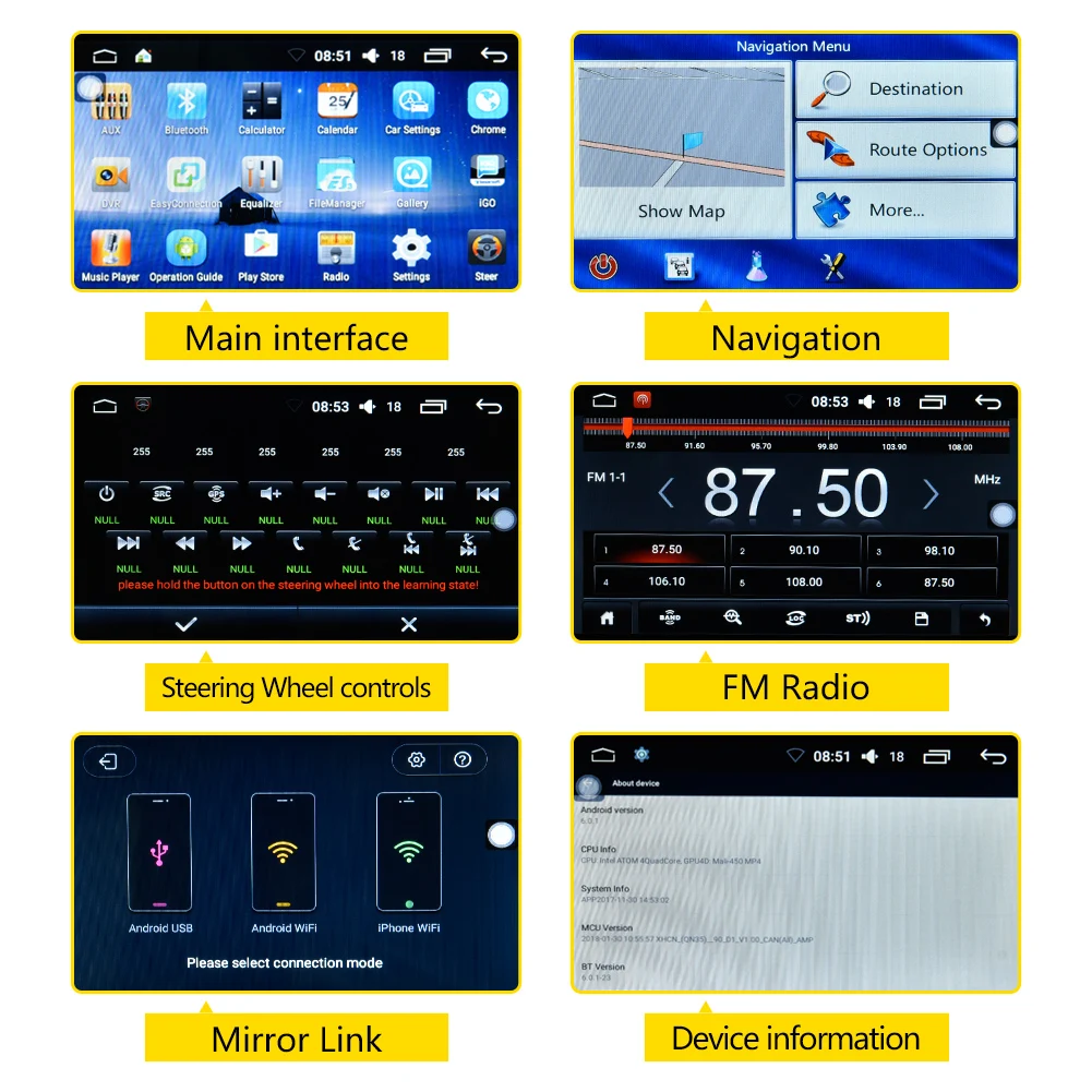 Clearance 7 Inch 2DIN Bluetooth WIFI Navigator Radio MP5 Audio Player GPS Reversing Camera RDS Quad-core Android 6.0 For Toyota EU Map 9 Clearance 7 Inch 2DIN Bluetooth WIFI Navigator Radio MP5 Audio Player GPS Reversing Camera RDS Quad-core Android 6.0 For Toyota EU Map 9