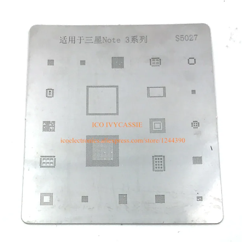 Трафарет для Samsung note 3 BGA трафарет ЦП emmc power прямого нагрева S5027 | Электронные