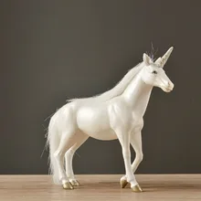Resin Unicorn Living Room Office Creative Art Decoration Birthday Wedding Gift Horse