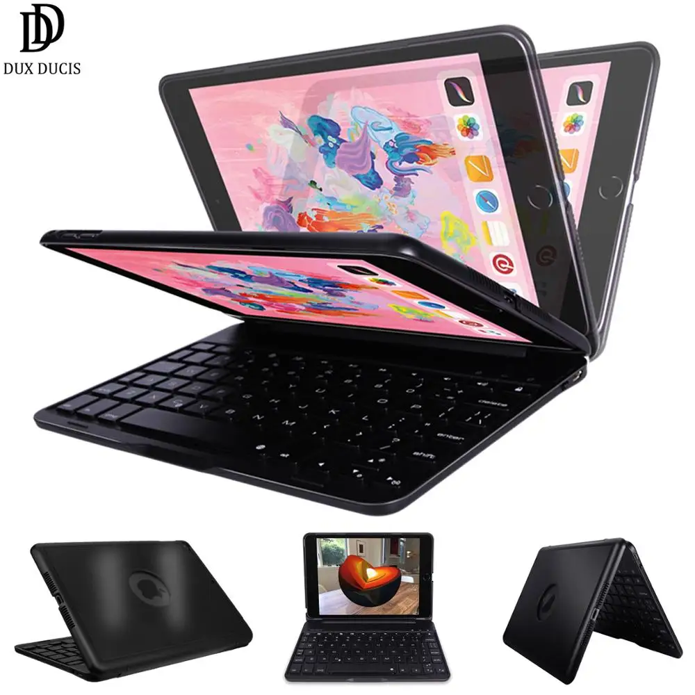 

Keyboard Case for iPad Mini 2019 Mini 5 4 7.9" Foldable Kickstand 7 Color Backlit Auto Sleep Wake Pencil Holder Full Cover