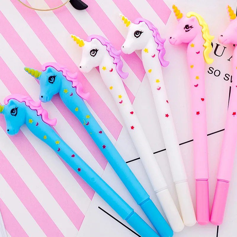 1 шт. Мультяшные ручки с единорогом канцелярские принадлежности Kawaii школьные